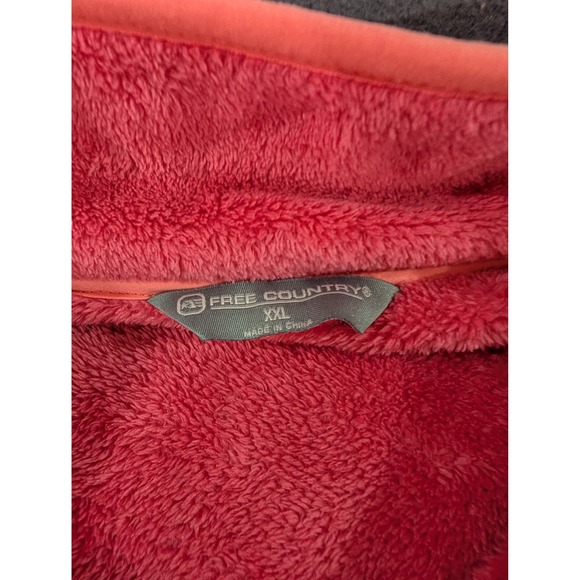 Free Country Women's Pullover Fleece – XXL – Coral Blush Pink - Picture 4 of 5